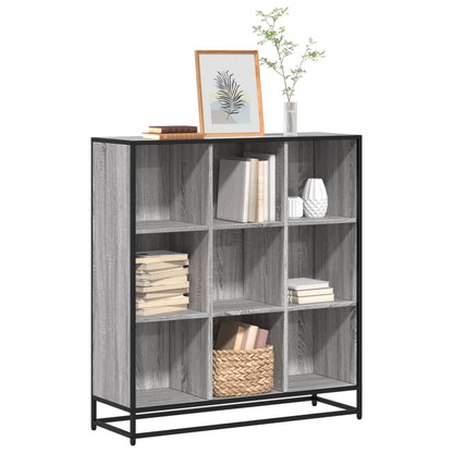 Estantería Librería Madera Ingeniería Negra 33,5X33X107,5 Cm