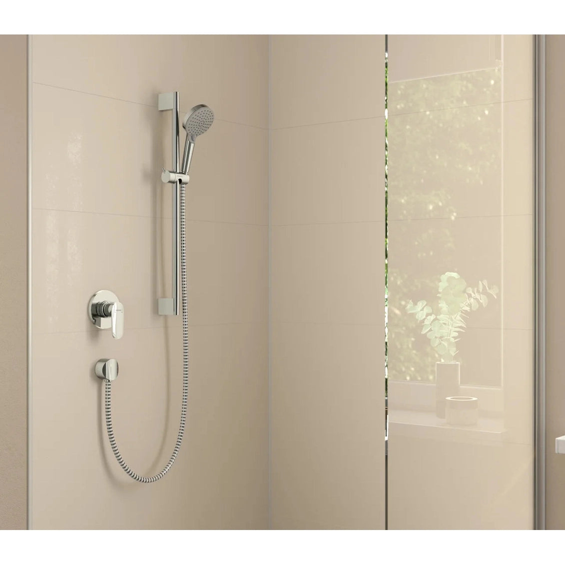 Ducha Hansgrohe Vernis blend monomando - Negro mate