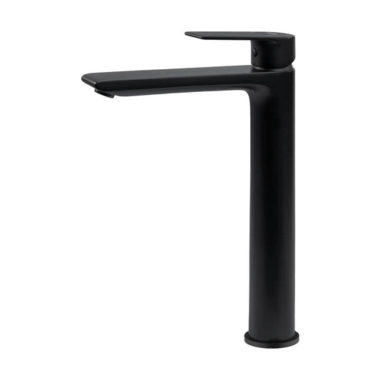 Grifo de lavabo extra alto Stillo Kios negro con aireador