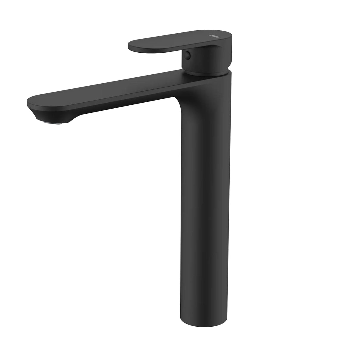 Grifo de lavabo extra alto Stillo Aura Evo Cold Open negro con aireador