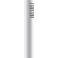Columna de grifería para ducha monomando Stillo Zeus blanco rociador mural 2 vías Ø250mm