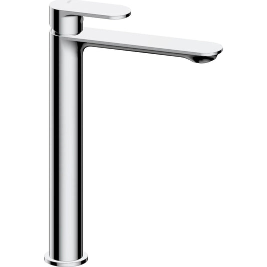 Grifo de lavabo extra alto Stillo Aura Cold Open cromo con aireador