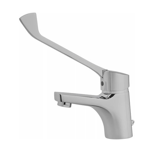 Grifo de lavabo bajo Stillo Capri-N palanca médica cromo con aireador