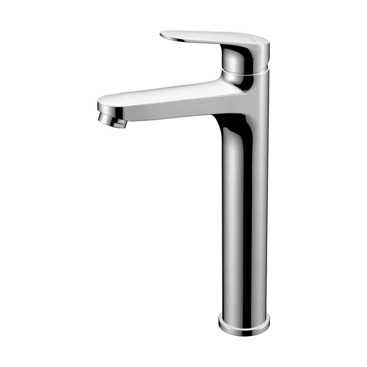 Grifo de lavabo extra alto Stillo Zeus Cold Open cromo con aireador