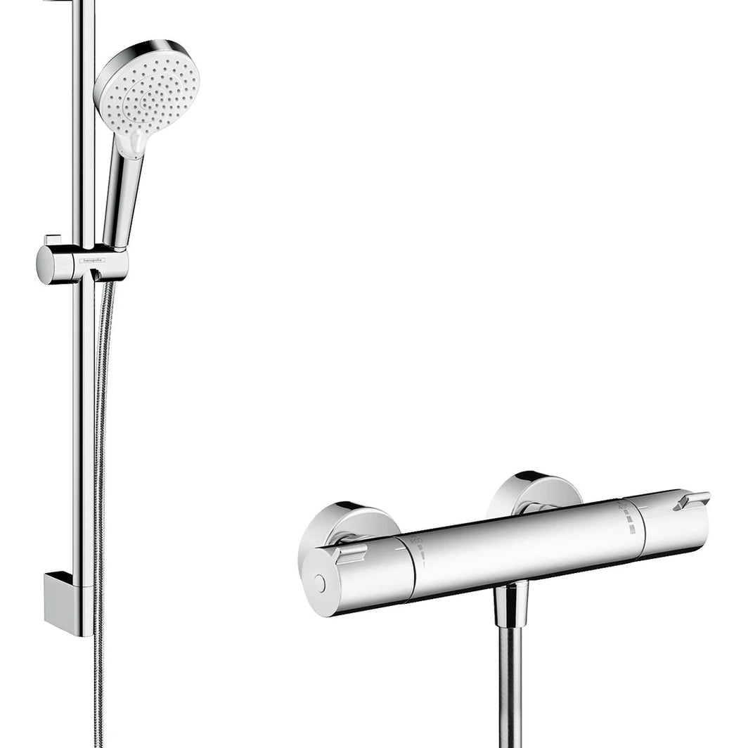 Ducha Hansgrohe Crometta termostático - Blanco/cromo