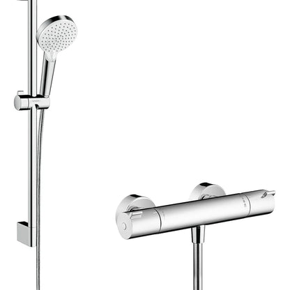 Ducha Hansgrohe Crometta termostático - Blanco/cromo
