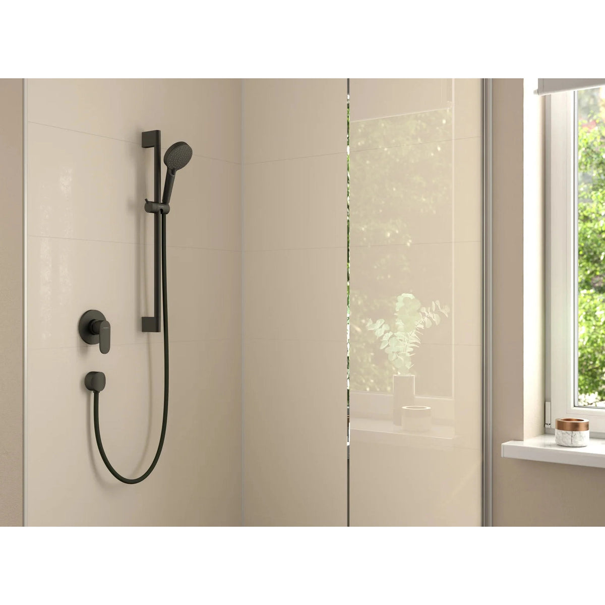 Ducha Hansgrohe Vernis blend monomando - Negro mate