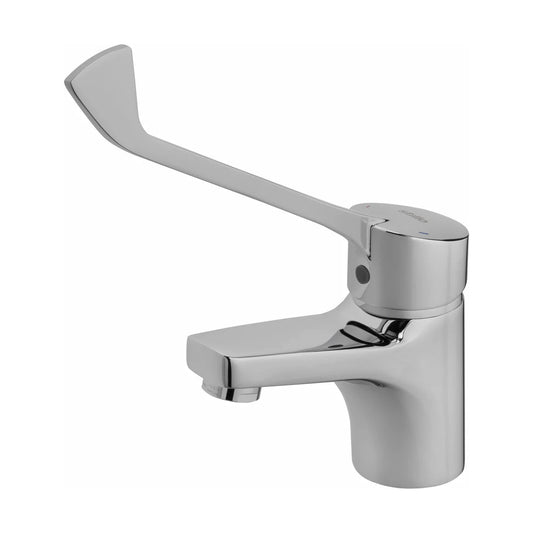 Grifo de lavabo bajo Stillo Capri-N palanca médica cromo con aireador
